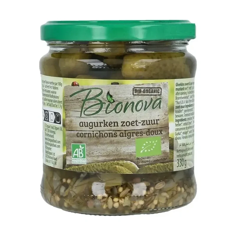 Bionova Augurken zoet zuur
