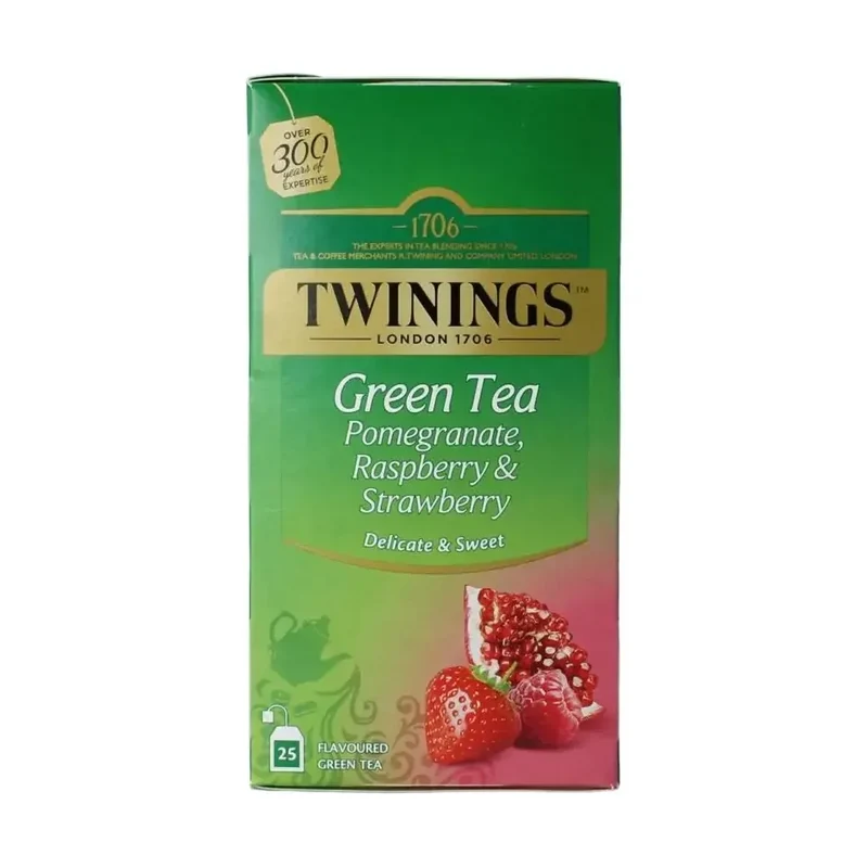 Twinings The vert pomogranate raspberry strawberry 25 stuks