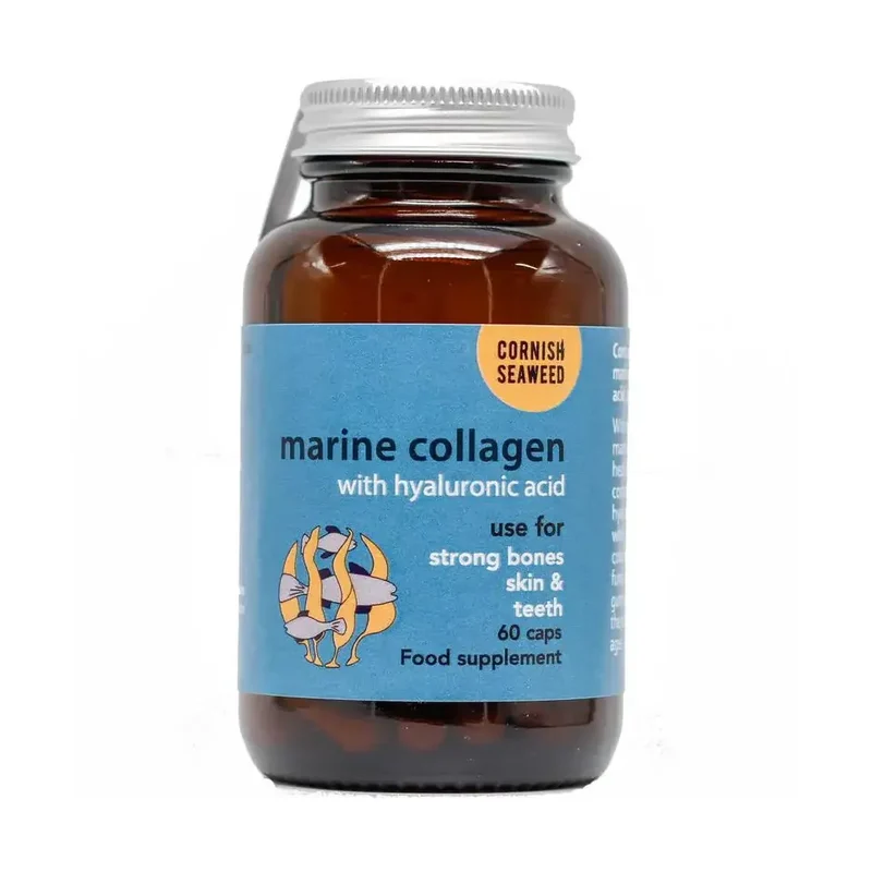Cornish Seaweed Marine collageen, hyaluronzuur & kelp 60 capsules