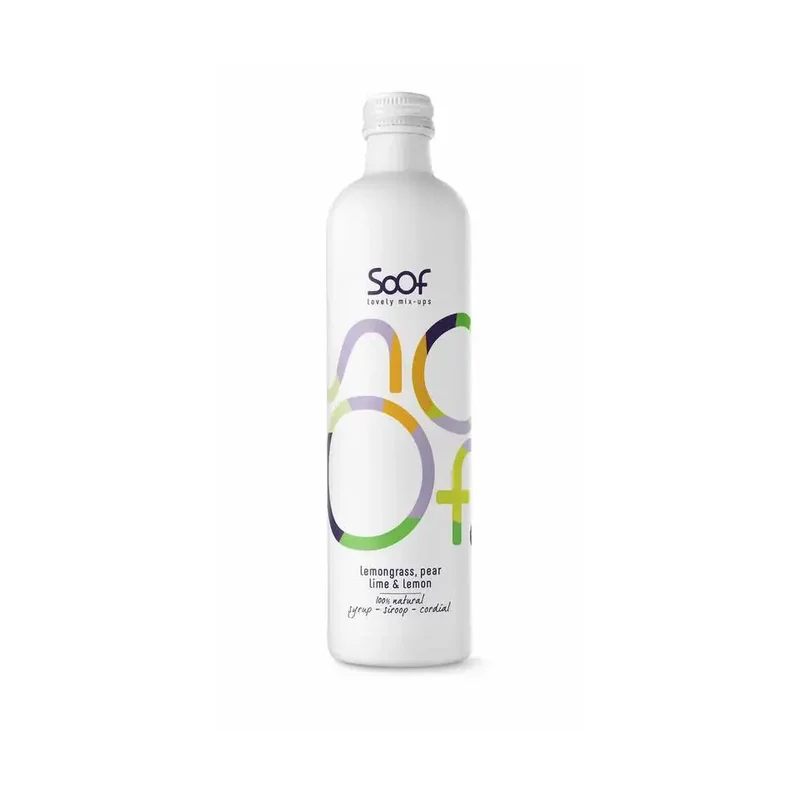 Soof Drinks Siroop citroengras peer limoen 340 ml