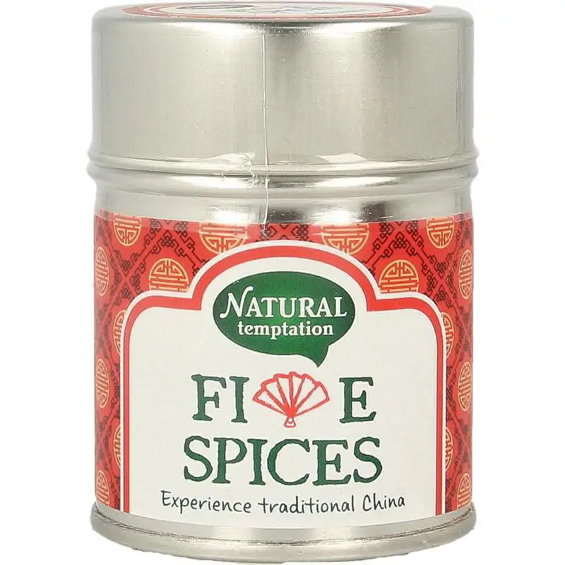 Natural Temptation Five spices blikje natural spices 50 gram