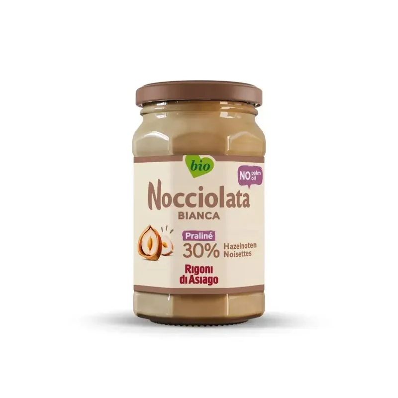 Nocciolata Witte hazelnootpasta bio 250 gram