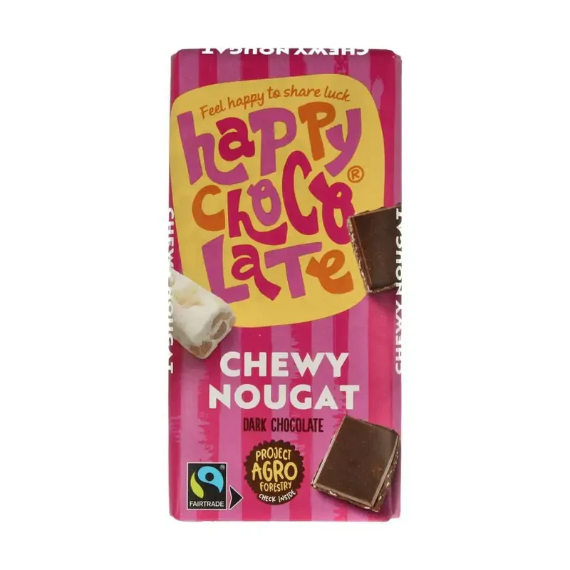 Happy Chocolate Puur nougat bio 100 gram