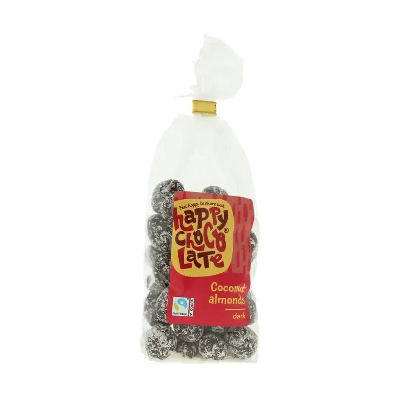 Happy Chocolate amandel puur kokos 175 gram