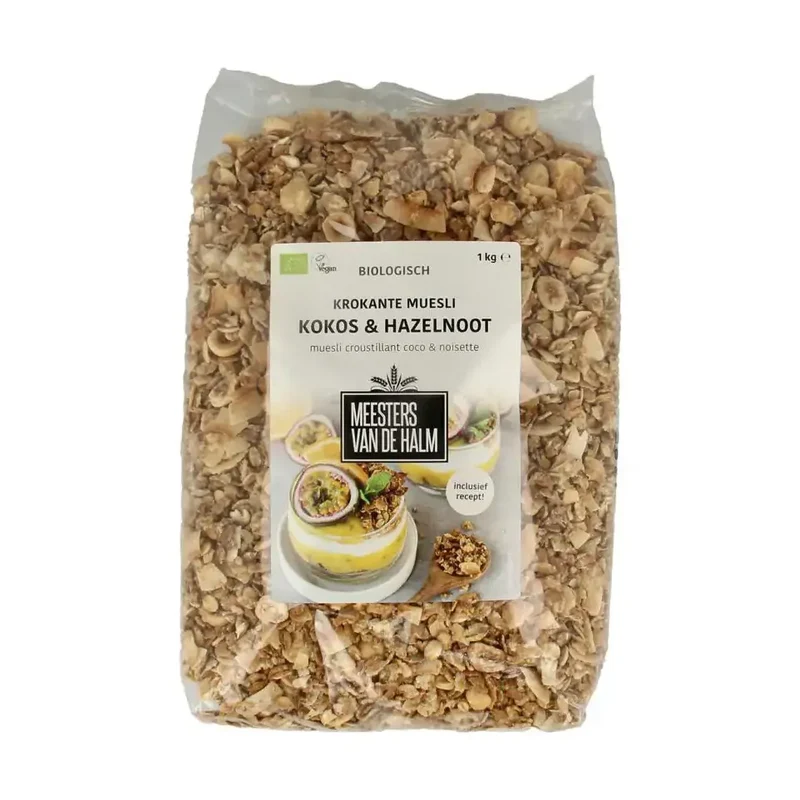 De Halm Muesli krokant kokos en hazelnoten 1 kg