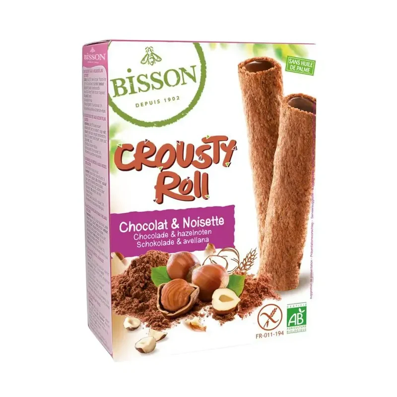 Bisson Crousty roll choco hazelnoot 125 gram