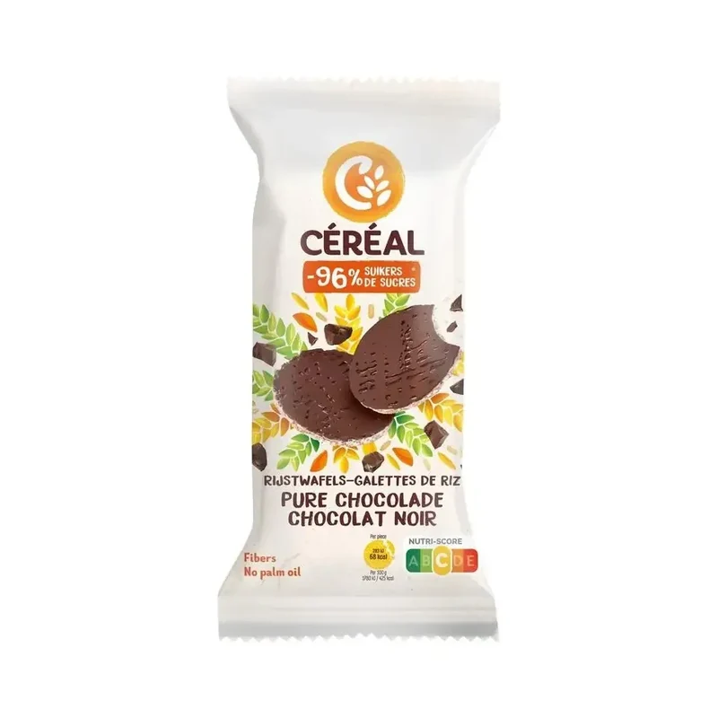 Cereal Rijstwafels pure chocolade 130 gram