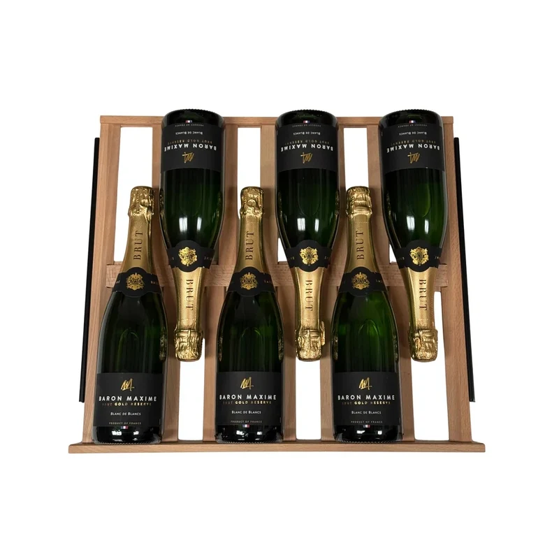 Champagneflessen Beukenhouten Wijnlegger