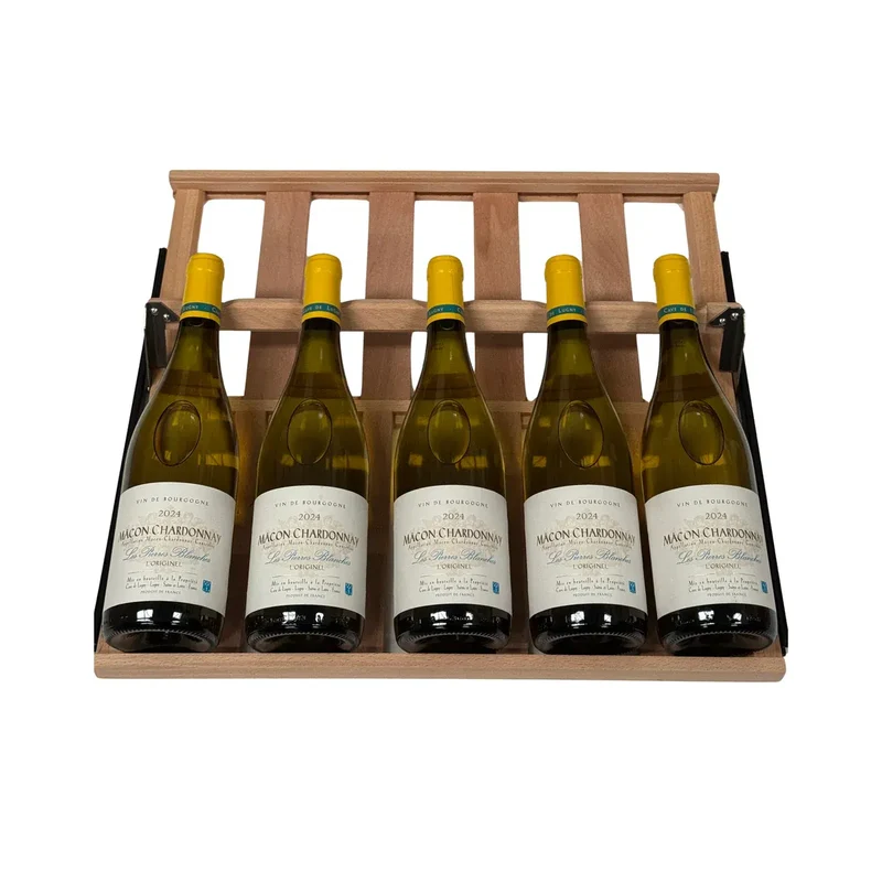 Presentatielade Beukenhout | Bourgogne en Bordeaux flessen tot 85 mm Cella FWS163 en FWS154