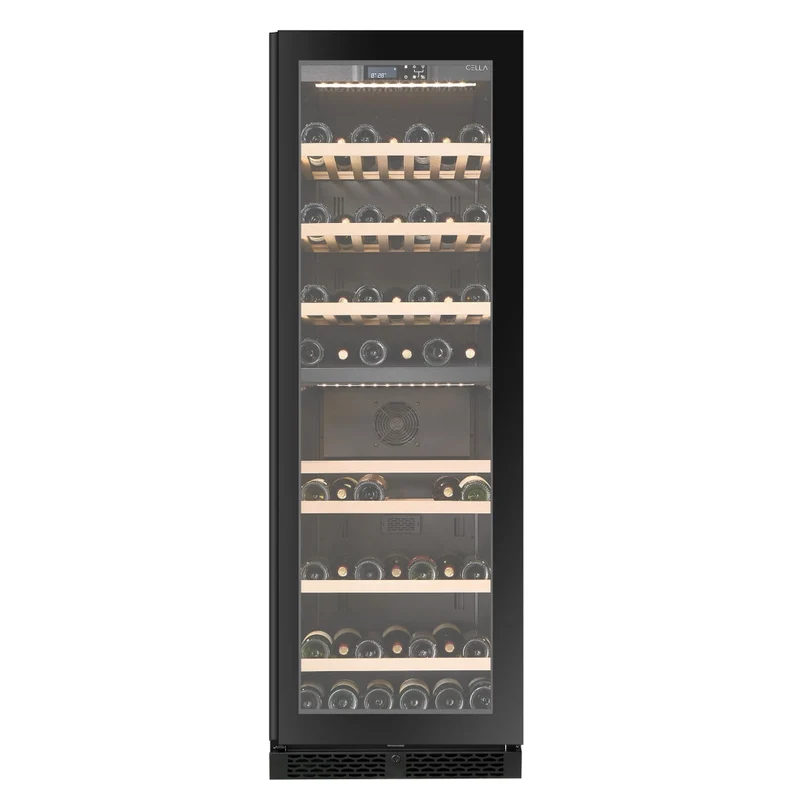 Cella Wijnkoelkast | W93D-BLACK | 2 Zones
