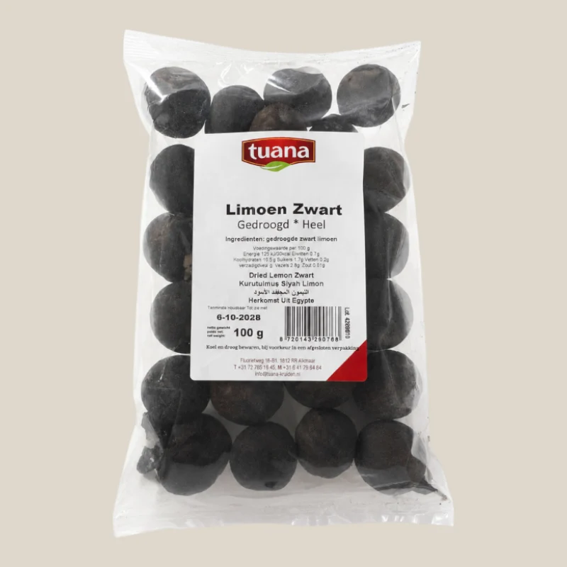 Gedroogde Limoen Zwart