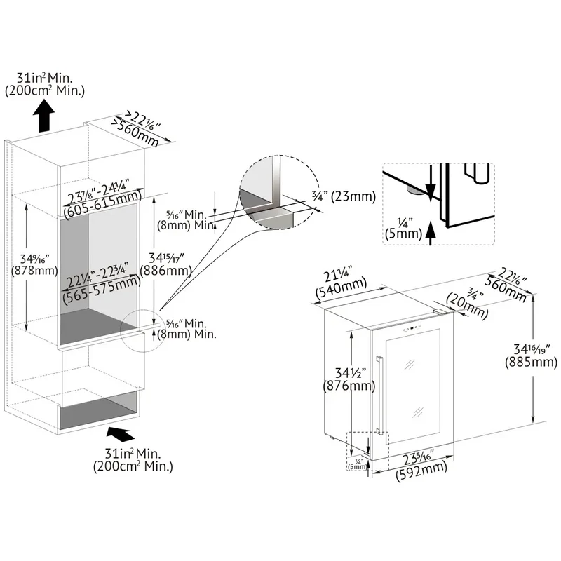 Temptech Oslo Wijnkoelkast | OZ90DX | 2 Zones