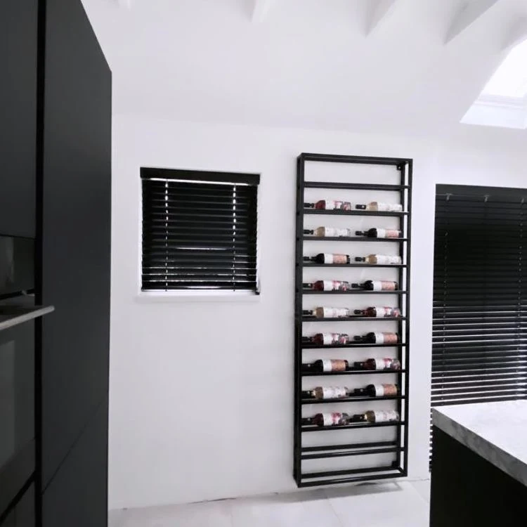 Wijnrek Muur Jaxx | Zwart Staal