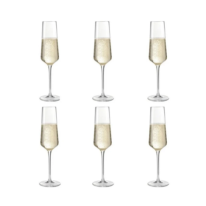 Champagne Glazen | Champagneglas 280 ml | Set van 6 stuks