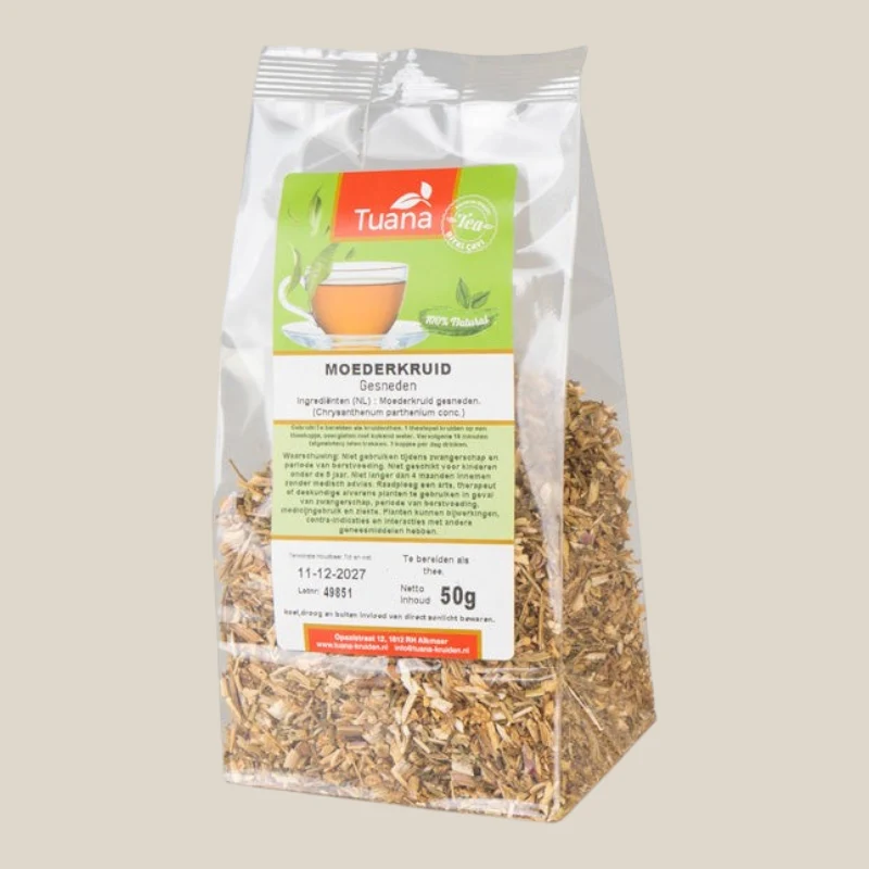 Moederkruid (Tanacetum parthenium) Gümüş Düğme Otu 50g