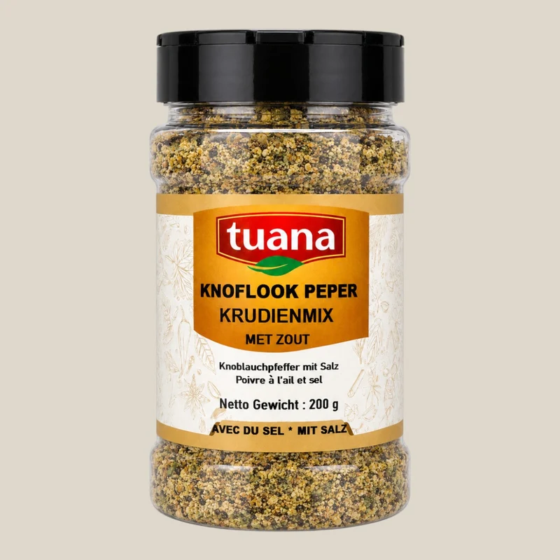 Knoflook Peper Mix Met Zout