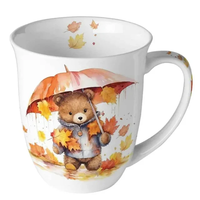 Ambiente Umbrella Bear Beker - Fine Bone China - 400 ml
