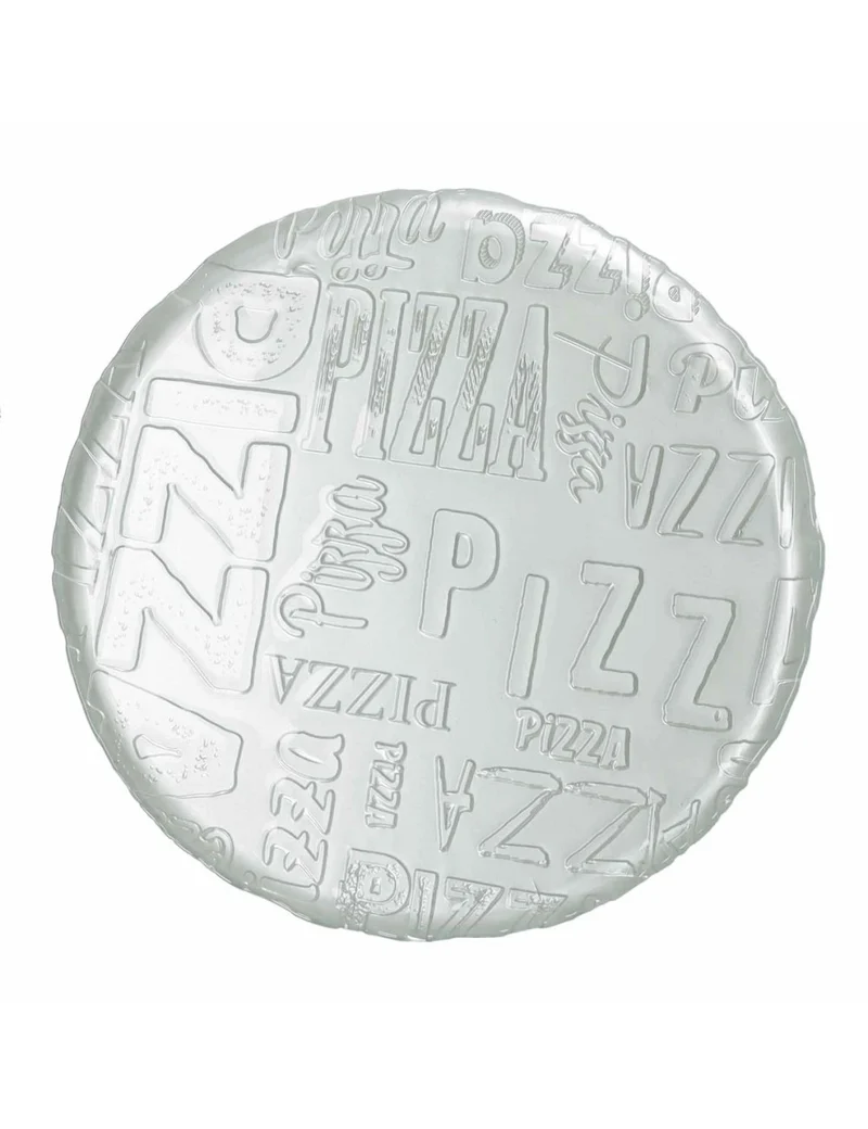 Brandani Pizzabord - Transparant - Glas - Ø 34 cm
