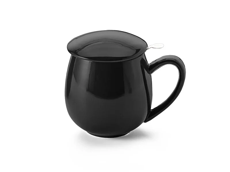 ChaCult Saara Beker - Porselein - Zwart - 350 ml
