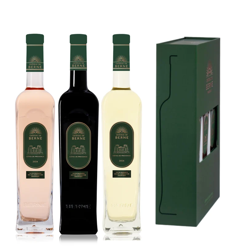 AOP Côtes de Provence - Coffret Château de Berne 3 couleurs