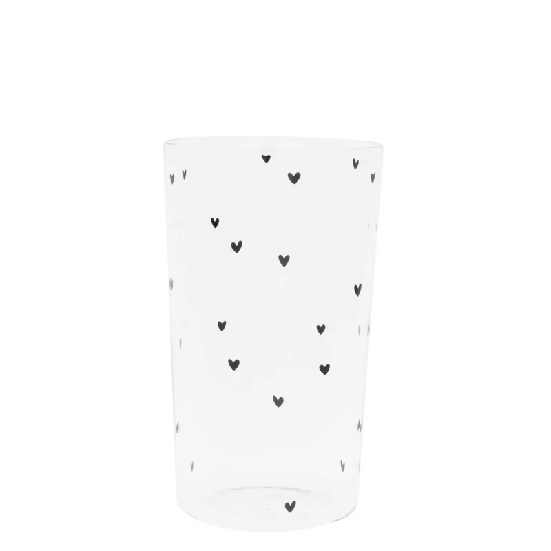 Bastion Collections With Hearts all Over Glas - 450 ml