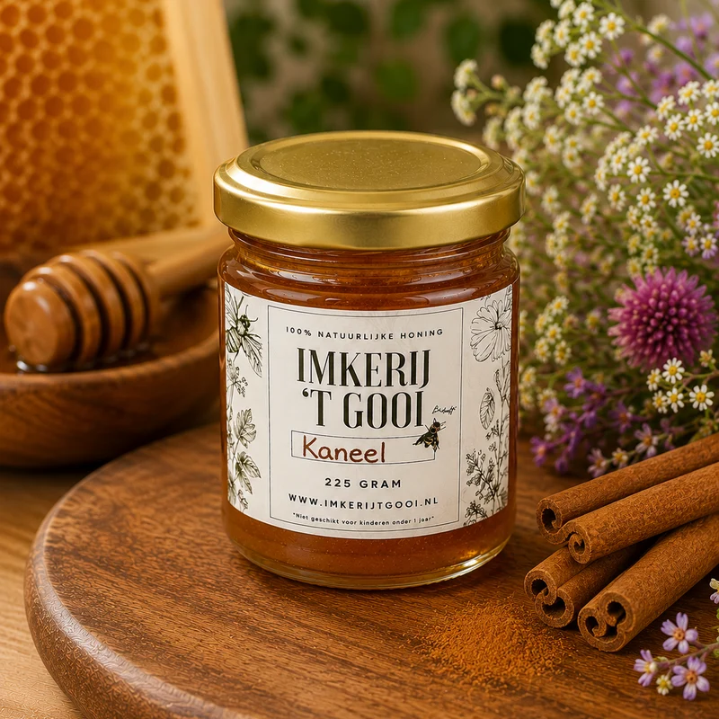 Honey Infused Kaneel – 225 gram – 100% puur & koud geslingerd