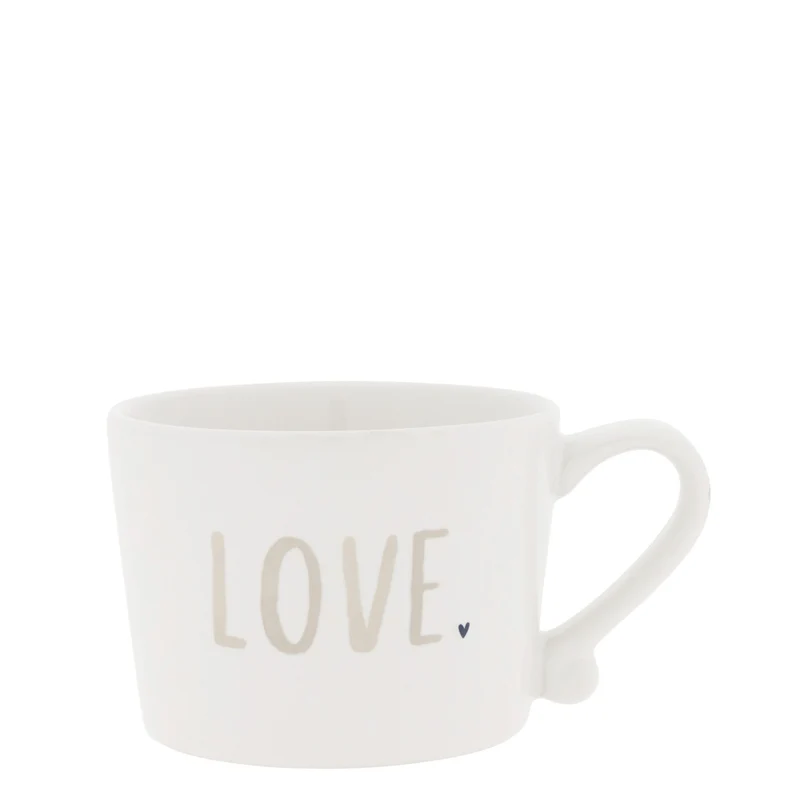Bastion Collections White Love Beker - Aardewerk - 150 ml