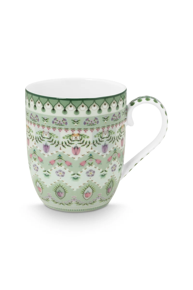 Pip Studio Lily & Lotus Moon Delight Light Green Beker - Porselein - 200 ml