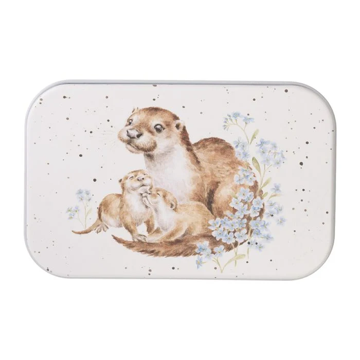 Wrendale Designs Otterly Adorable Blikje - Otters - Metaal