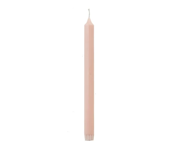 Rustik Lys Stearine Dinerkaars- Magnolia - 28 cm