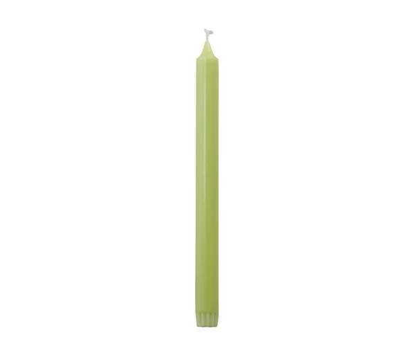 Rustik Lys Stearine Dinerkaars- Apple Green - 28 cm