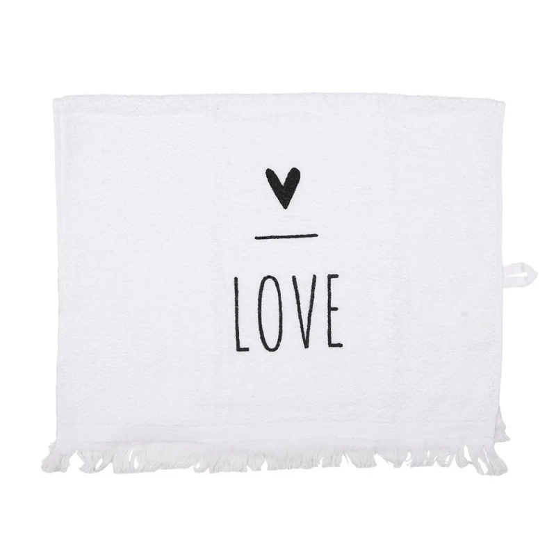 Clayre & Eef Gastendoekje - Love - 100% Katoen - 40 cm x 66 cm