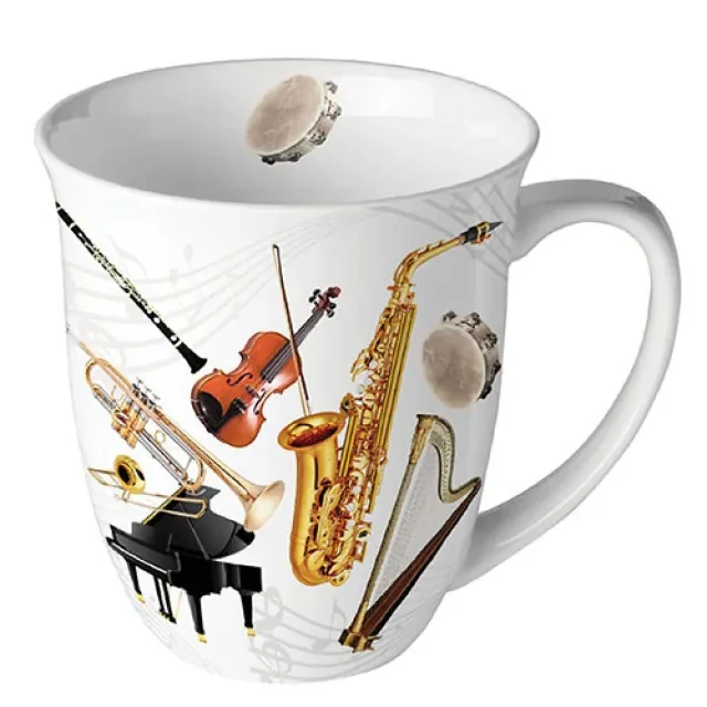Ambiente Music Instruments Beker - Fine Bone China - 400 ml