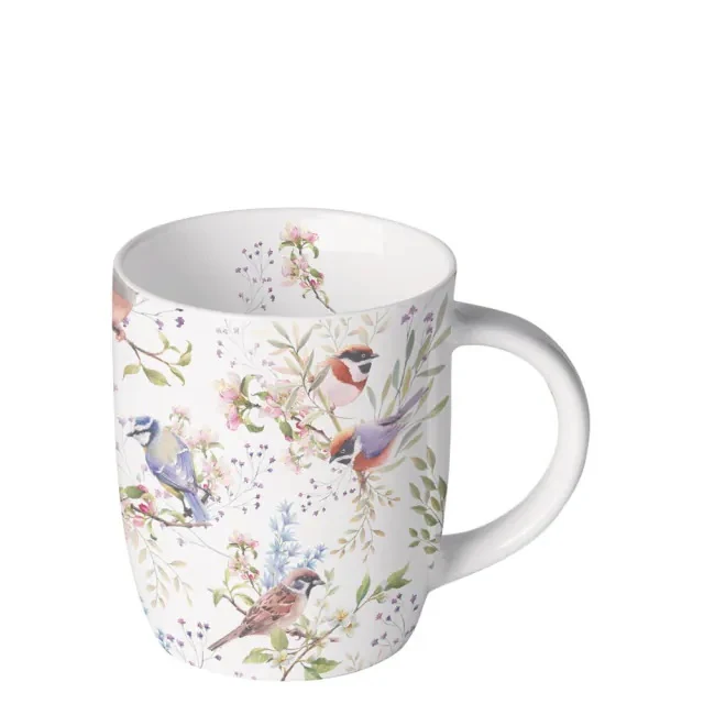 Ambiente Busy Birds Beker - Fine Bone China - 200 ml