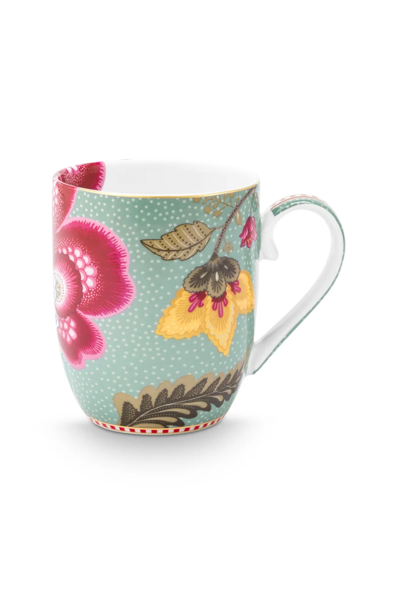 Pip Studio Blooming Tales Fantasy Blue Beker - Porselein - 200 ml