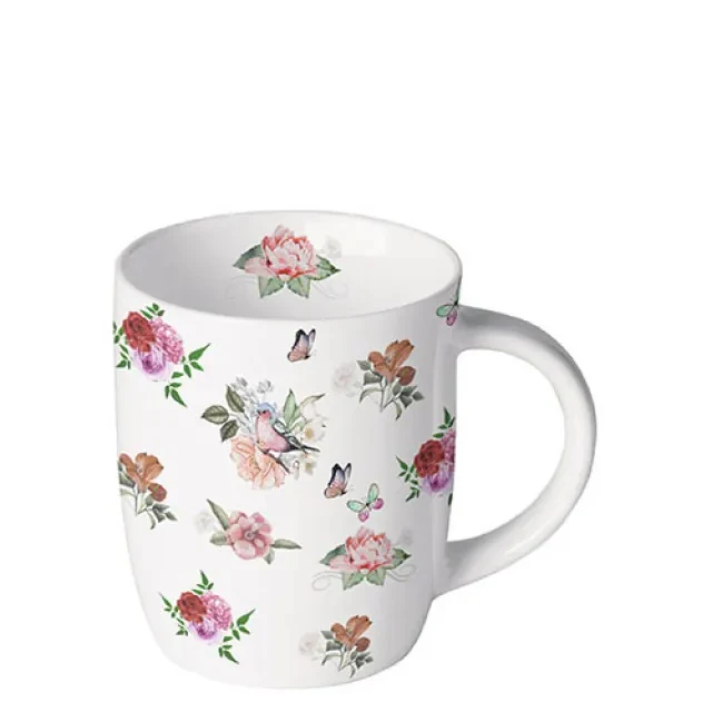 Ambiente Charlotte White Beker - Fine Bone China - 200 ml
