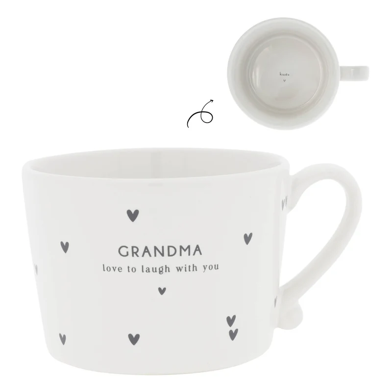 Bastion Collections White/Grandma Beker - Aardewerk - 300 ml