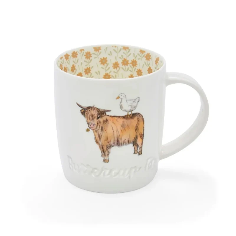 Cooksmart Buttercup Farm Angus Beker - Highlander - Fine China