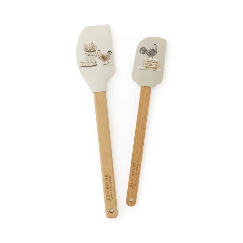 Cooksmart Hen House Lane Spatel - 2 delig - Bamboe