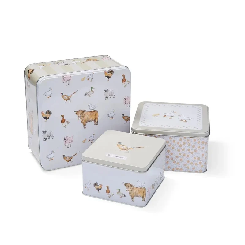 Cooksmart Buttercup Farm Set van 3 Blikken - Metaal