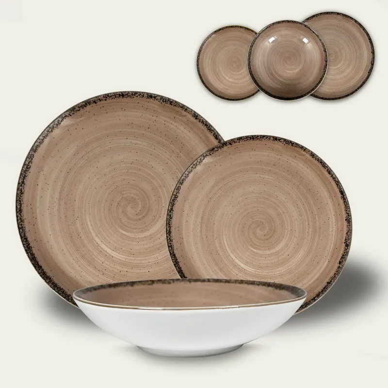 Arca Pepper Ontbijtbord - Grijs - Porselein - Ø 21 cm
