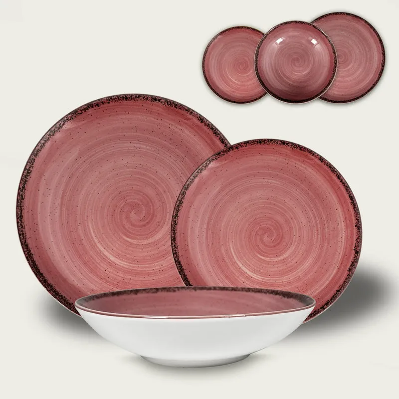 Arca Pepper Ontbijtbord - Roze - Porselein - Ø 21 cm