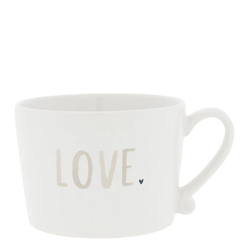 Bastion Collections White Love Beker - Aardewerk - 300 ml