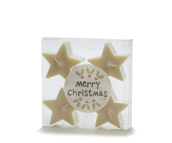 Rustik Lys Ster Waxinelichtje - Vanilla - Set van 5