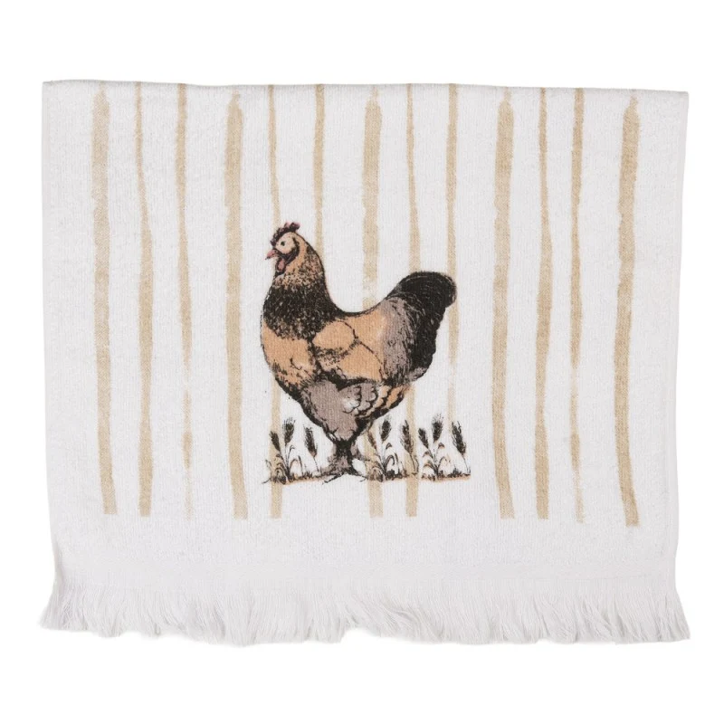 Clayre & Eef Gastendoekje - Kip - 100% Katoen - 40 cm x 66 cm