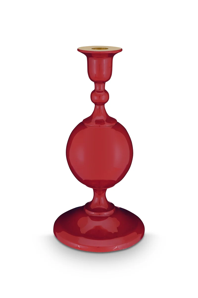 Pip Studio Sphere Small Dark Red Kandelaar - Metaal - 24 cm