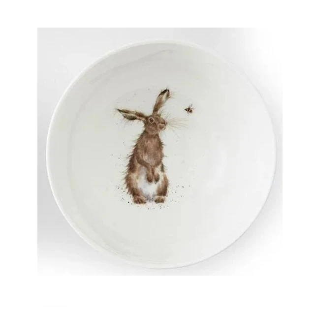 Wrendale Designs Hare Schaaltje - Haas - Porselein - Ø 15,5 cm