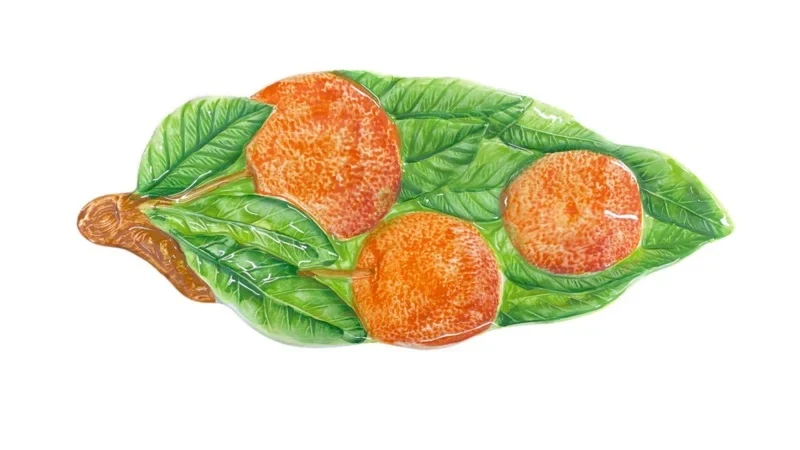 Piccobella Schaaltje - Sinaasappel - Keramiek - 26,5 cm x 11,5 cm