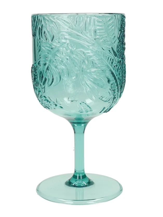 Brandani Tropical Wijnglas - Turquoise - Acryl - 500 ml