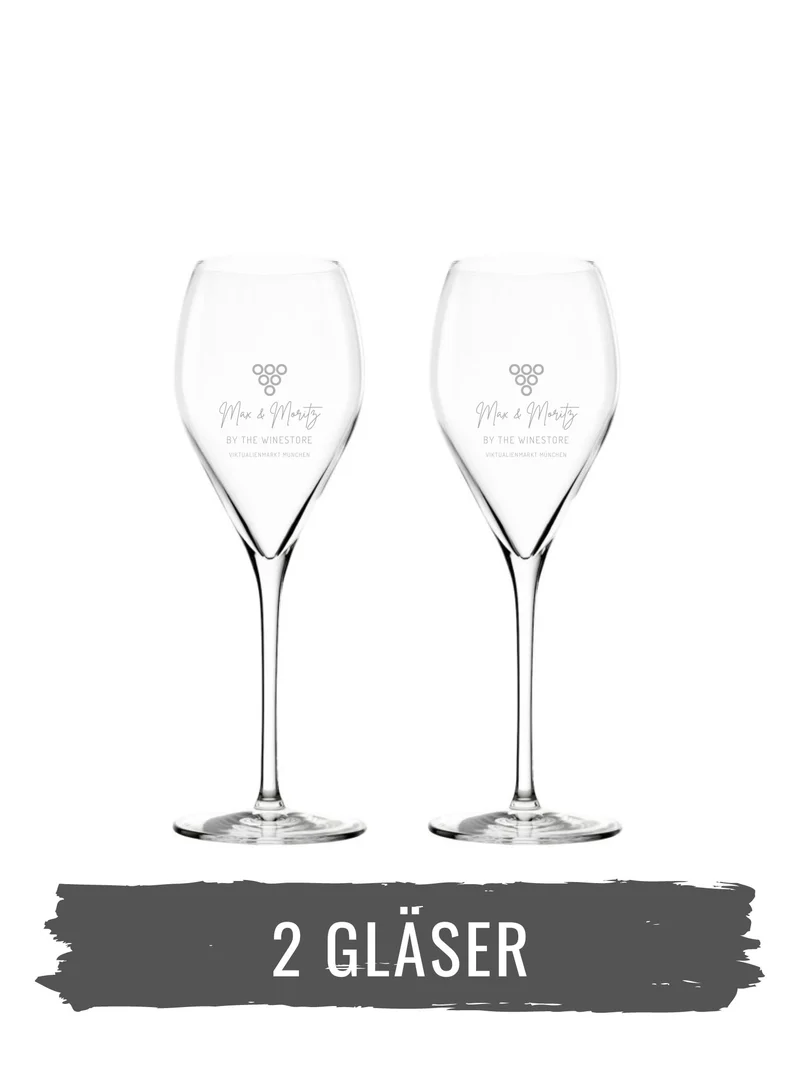 Max & Moritz Schaumwein Glas